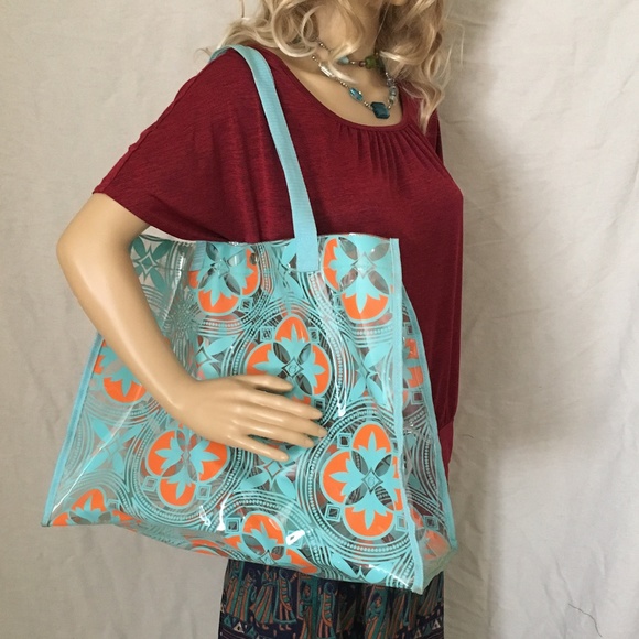 NIB BeautiControl See Thru Beach Tote - Picture 2 of 9